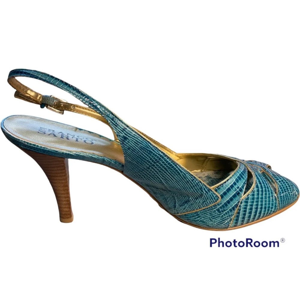 Franco sarto ocean blue heels